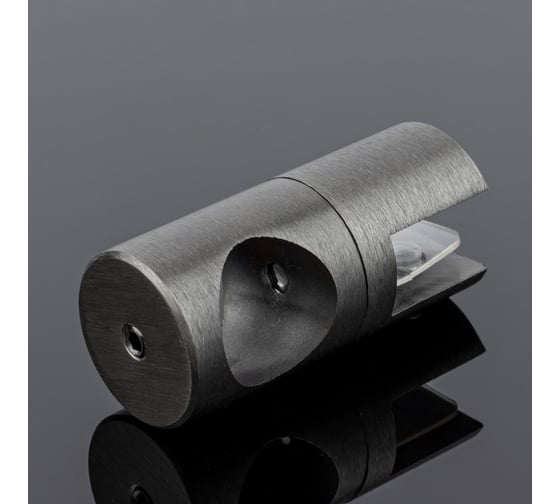 Изображение товара Держатель стекла SERVICE PLUS сквозной, ф19, графит матовый, латунь D02-507GFM/brass