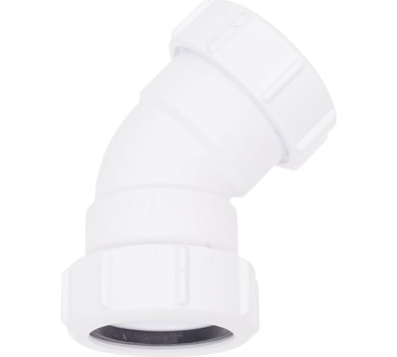Изображение товара Отвод McAlpine на 135 градусов, компрессионный, Ду=40мм х Ду=40мм., белый 40B-WH