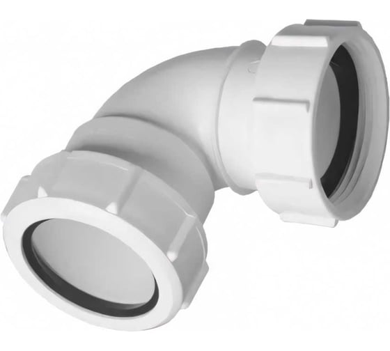 Изображение товара Отвод McAlpine на 90 градусов, компрессионный, 1 1/2 вн, Ду=40 мм., белый 40FS