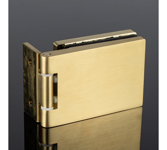 Изображение товара Петля стена-стекло SERVICE PLUS с защелкивающейся крышкой 90, брашированное золото, латунь P03-101BGM/brass