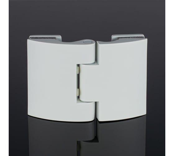 Изображение товара Петля стекло-стекло SERVICE PLUS 180/135, белый глянец, латунь P03-102WG/brass