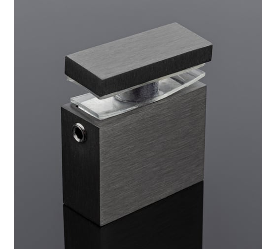 Изображение товара Соединитель труба-стекло SERVICE PLUS 30x10, графитовый матовый, sus304 S02-505GFM/sus304