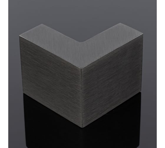 Изображение товара Соединитель трубы SERVICE PLUS 30x10, угловой 90, графит матовый, sus304 S02-504GFM/sus304