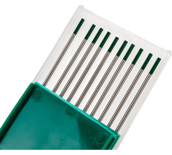 Изображение товара Электрод вольфрамовый WP-175 (10 шт; 2 мм; зеленый; AC) Кедр 7340042