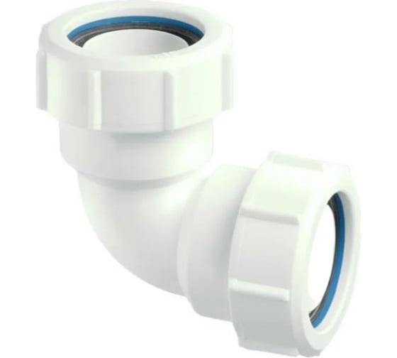 Изображение товара Отвод McAlpine на 90 градусов, компрессионный Ду=50мм х Ду=50мм., белый 50A-WH