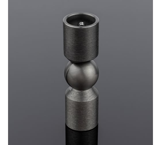 Изображение товара Соединитель трубы SERVICE PLUS ф19, 90-180, графит матовый, латунь S02-510GFM/brass