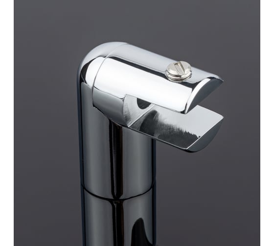 Изображение товара Держатель стекла SERVICE PLUS ф19, торцевой 90, хром, латунь D02-509CR/brass