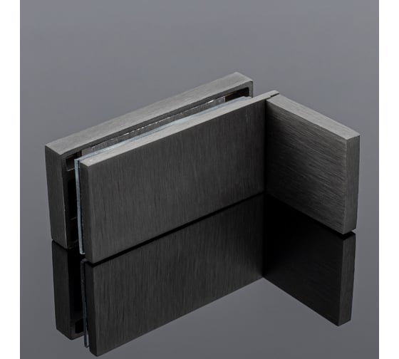 Изображение товара Коннектор стена-стекло SERVICE PLUS 90, с пластиной, графит матовый, sus304 K02-204GFM/sus304