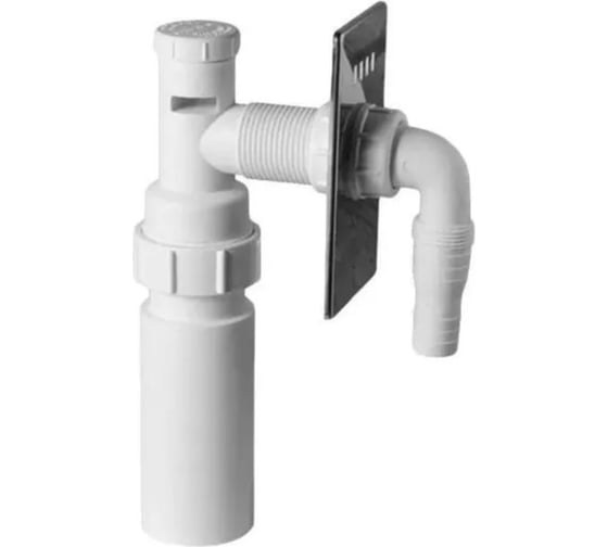 Изображение товара Сифон в стену для стиральных машин McAlpine Дн=50 мм., белый HC14WM50