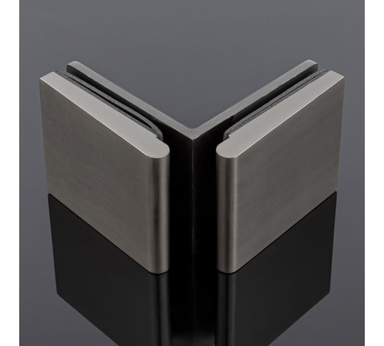 Изображение товара Коннектор стекло-стекло SERVICE PLUS 90, графит матовый, латунь K03-201GRF/brass