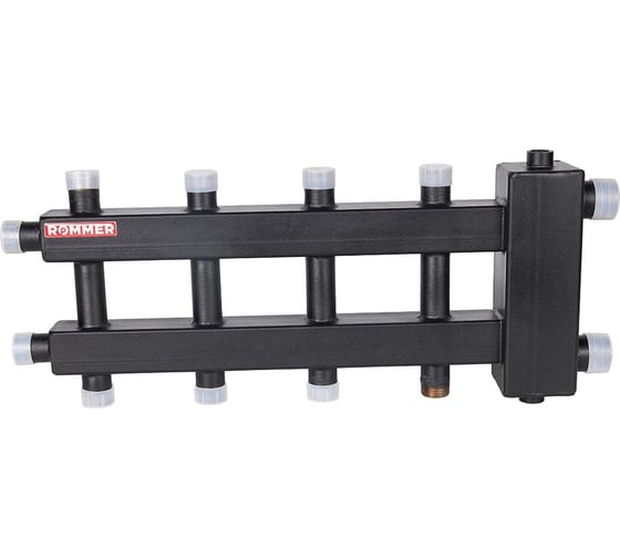 Изображение товара Коллектор (дублер компакт) с гидроразделителем ROMMER Rdg-0060-024025 на 2+2+1 контура, до 60 квт RG0091IIMS41GJ