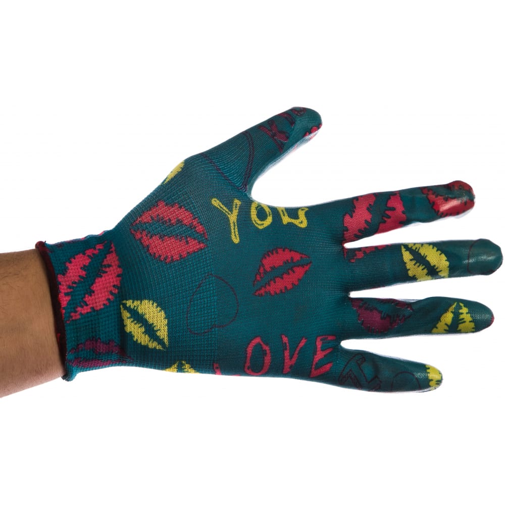 Садовые перчатки Grinda колготки женские fantasy magic размер 4 nero
