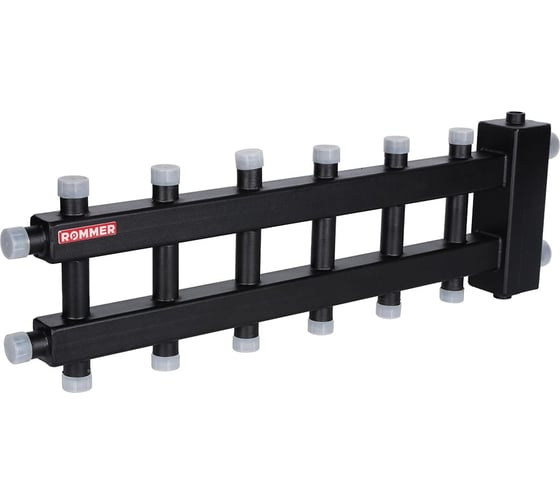 Изображение товара Коллектор (дублер компакт) с гидроразделителем ROMMER Rdg-0060-024037 на 3+3+1 контура, до 60 квт RG0091IIMS4G8M