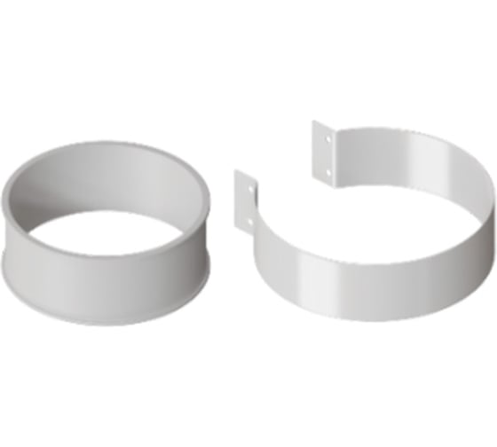 Изображение товара Хомут ROMMER Rca-6010-000001 комплект, d100 (резиновый хомут, хомут стальн. гнутый, саморезы 2 шт.) RG0091CSP6MK36