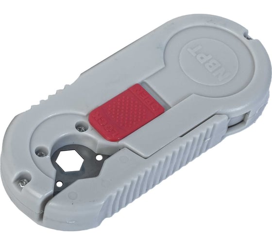 Изображение товара Нож для резки трубки NBPT с рулеткой, серый 58329