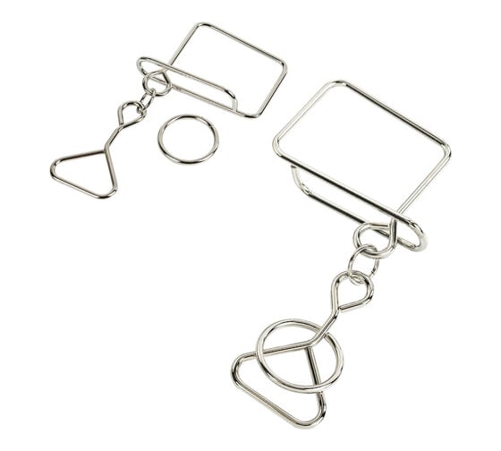 Изображение товара Металлические большие головоломки Золотая сказка Medium level набор 6 штук 664926