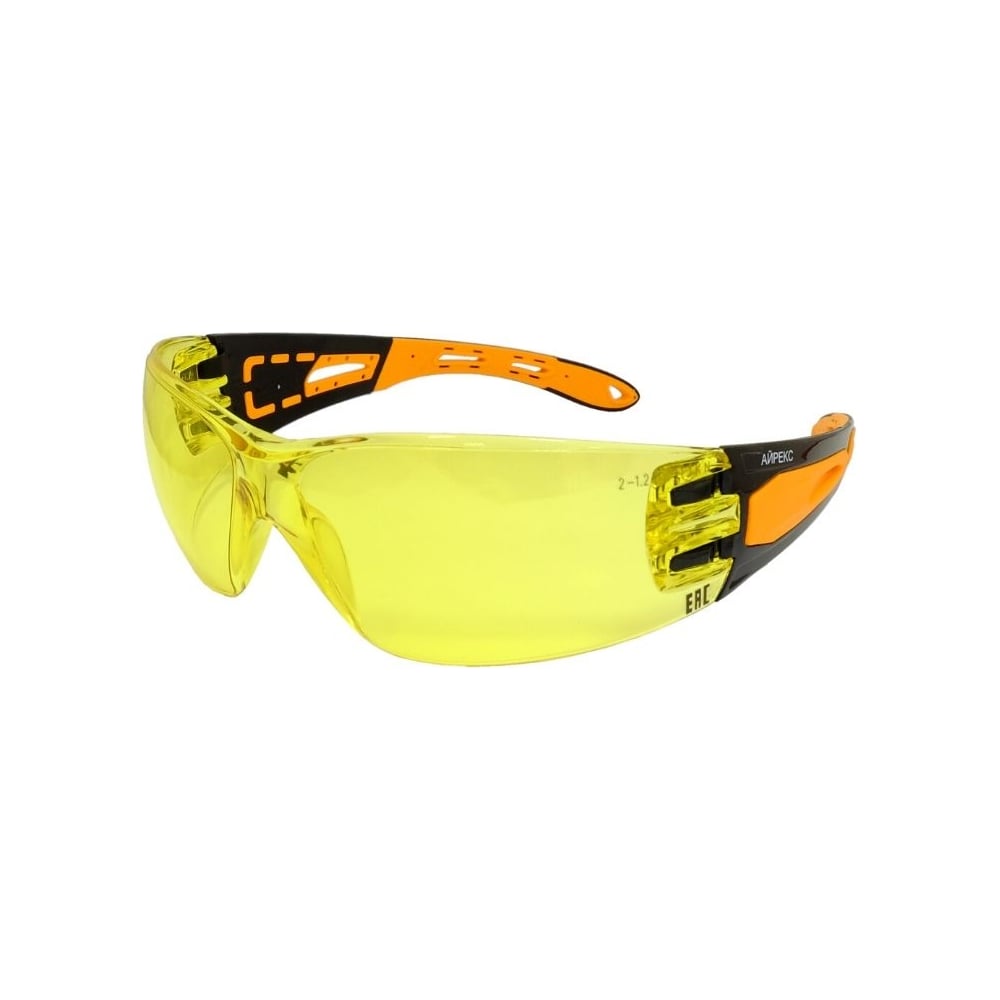 Защитные открытые очки РОСОМЗ очки маска для езды на мототехнике разборные визор оранжевый