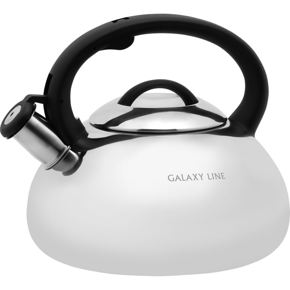 Изображение товара Чайник со свистком Galaxy LINE GL 9207 гл9207л - нержавеющая сталь для индукционных и газовых плит