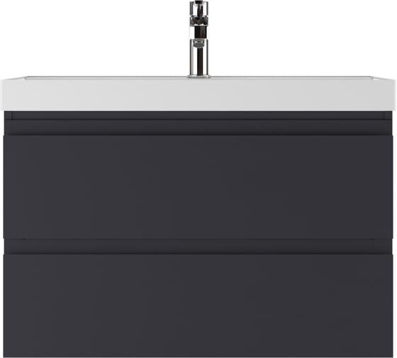 Изображение товара Подвесная тумба Домино Graffo под умывальник "Classic 80" графит матовый В2 DGr2106T