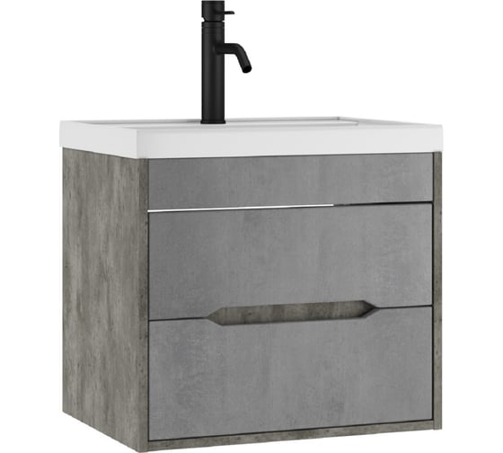 Изображение товара Подвесная тумба Домино Loft под умывальник "Bazis 60" В2 Бетон DL5601T