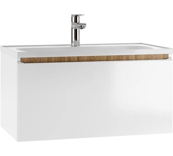 Изображение товара Подвесная тумба Домино Senator под умывальник "Absolute 80" 80 с двумя ящиками В2 DS4302T