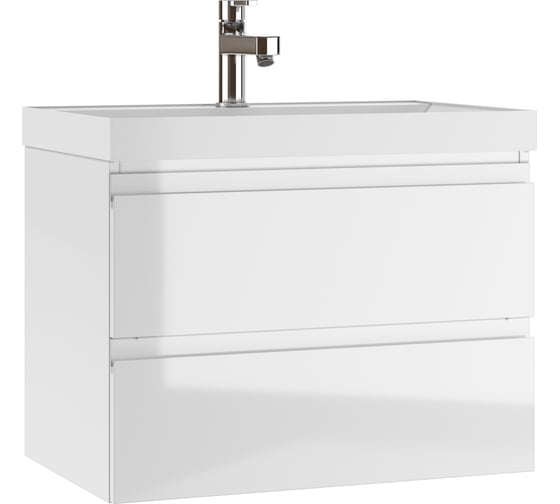 Изображение товара Подвесная тумба Домино Graffo под умывальник "Classica 70" белый глянец В2 DGr2115T