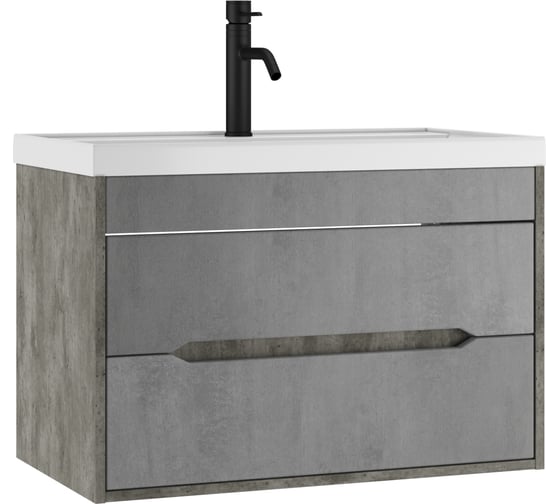 Изображение товара Подвесная тумба Домино Loft под умывальник "Bazis 80" В2 Бетон DL5603T