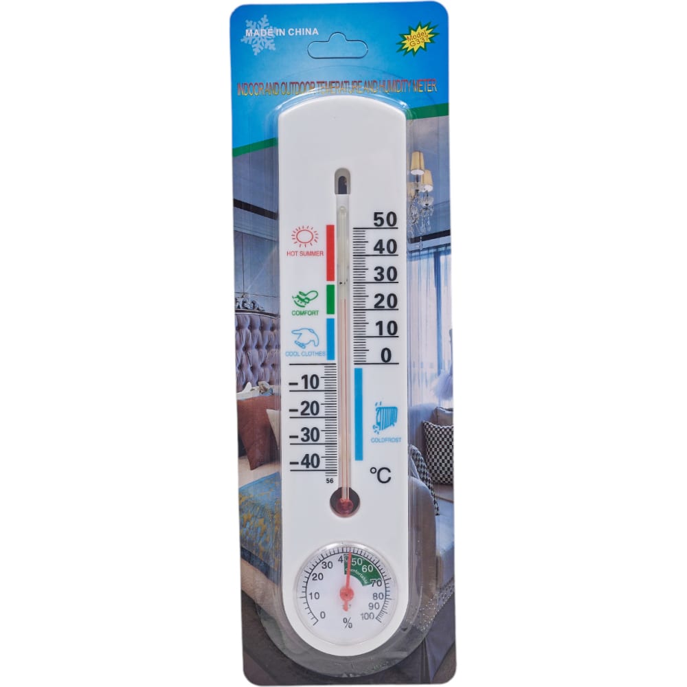 Спиртовой термометр-гигрометр Pro Legend термометр для почвы 320х28 мм