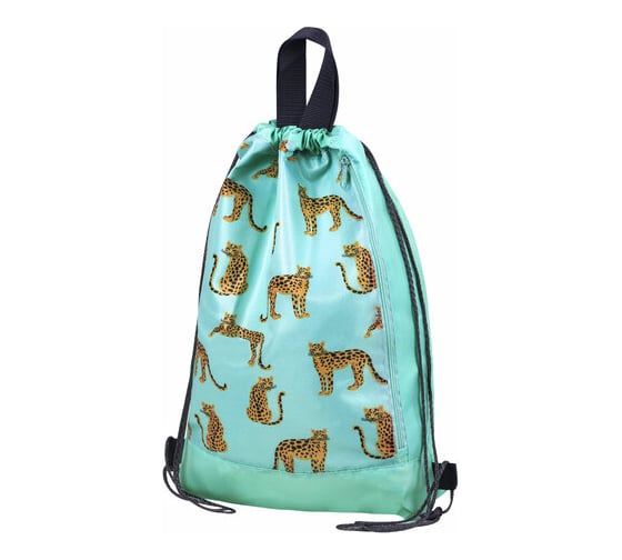 Изображение товара Мешок для обуви ЮНЛАНДИЯ Wild Cats с ручками, боковой карман на молнии, 46x36 см 271614