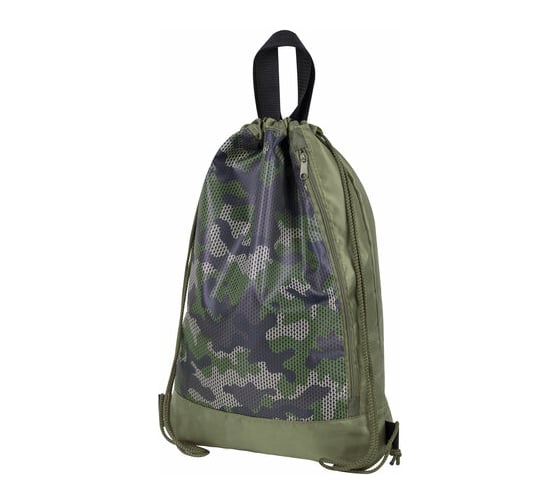 Изображение товара Мешок для обуви ЮНЛАНДИЯ Camo Mode с ручками, боковой карман на молнии, 46x36 см 271613