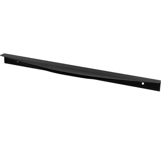 Изображение товара Ручка торцевая Kerron, 400 мм (фасад 18 мм), матовый черный RT-003-400 BL