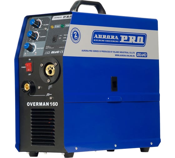 Изображение товара Инверторный сварочный полуавтомат Aurora PRO OVERMAN 160 Mosfet 13710