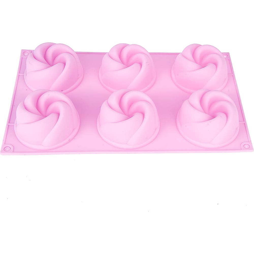 Форма для выпечки Nouvelle форма силиконовая для выпечки доляна тропики 18×14×2 5 см розовый