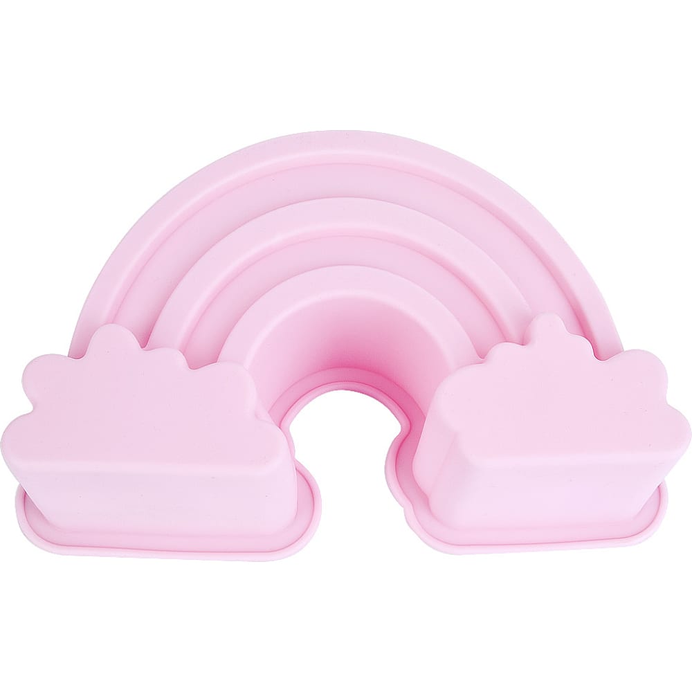 Форма для выпечки и запекания Nouvelle форма силиконовая для мороженого доляна арбузная долька 14×7 5×2 5 см розовый