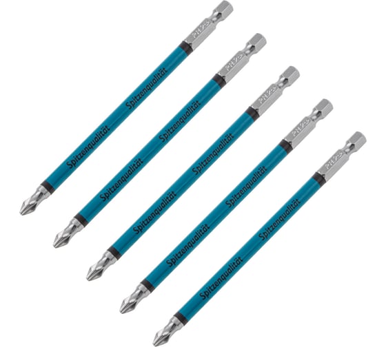 Изображение товара Набор бит (PH2 х127 мм, сталь S2) 5 шт. GROSS 11202