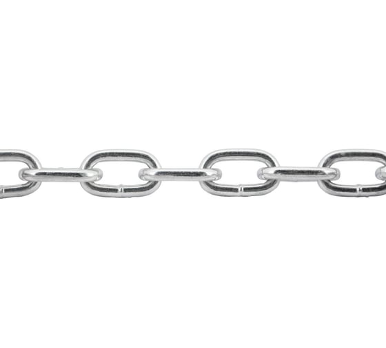 Изображение товара Короткозвенная цепь МЕТАЛЛСЕРВИС DIN 766, 8 мм, цинк, 10 м 1227110