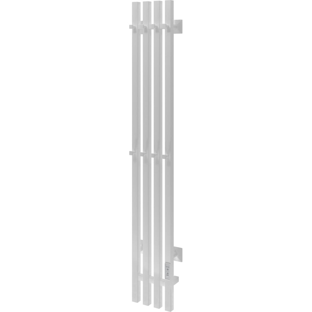 Электрический вертикальный полотенцесушитель TermoSmart, цвет белый