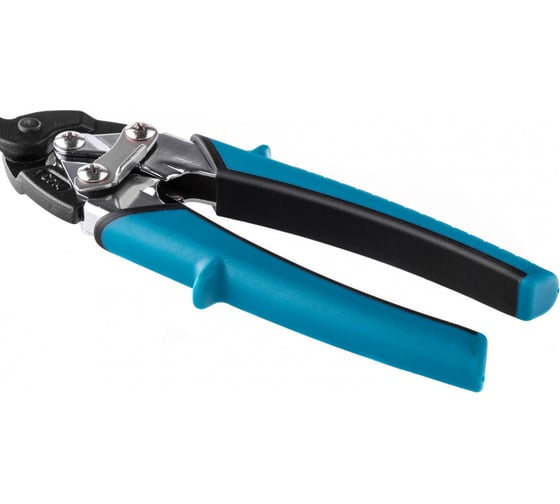 Изображение товара Ножницы по металлу GROSS PIRANHA 190 мм прямой рез, сталь - СrM, двухкомпонентные рукоятки 78357