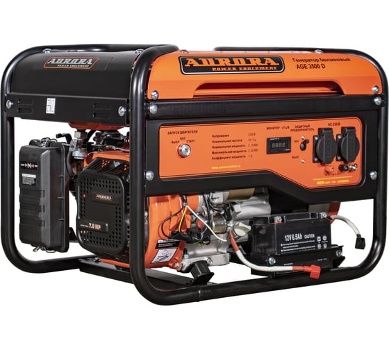 Изображение товара Бензиновый генератор Aurora AGE 3500 D 6772