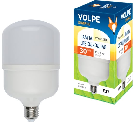 Изображение товара Светодиодная лампа Volpe LED-M80-30W/WW/E27/FR/S 10810