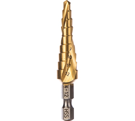 Изображение товара Сверло ступенчатое со спиральным желобком (4-12 мм) Makita D-40179
