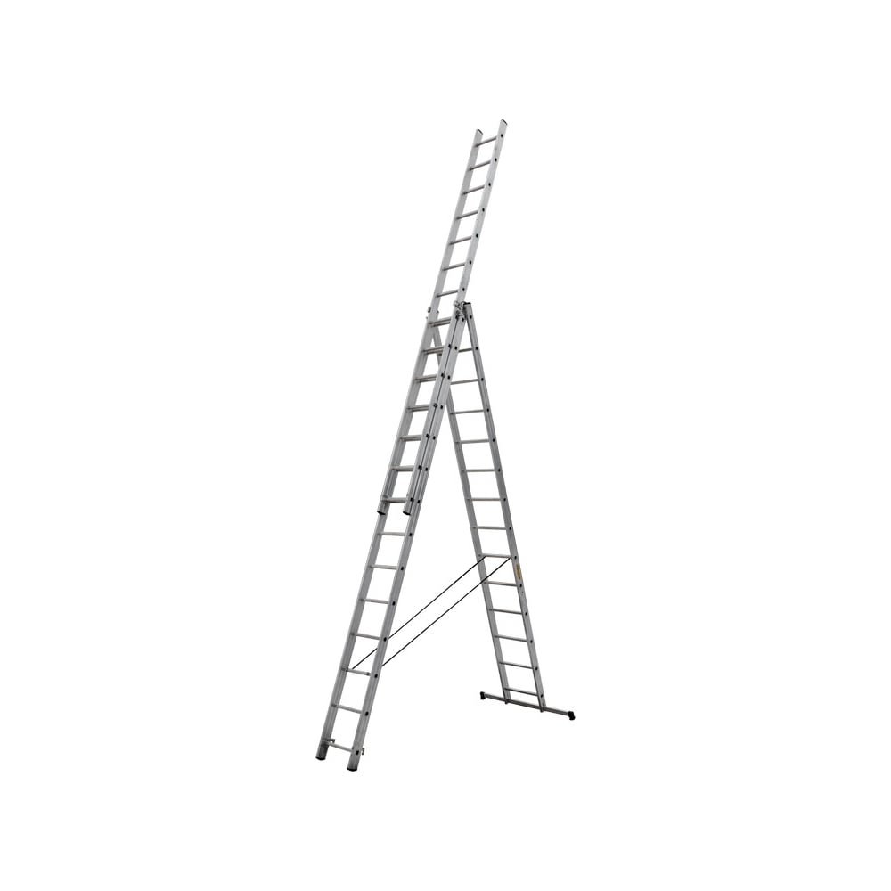 Трехсекционная раскладная лестница НАШ, размер 320х50х15