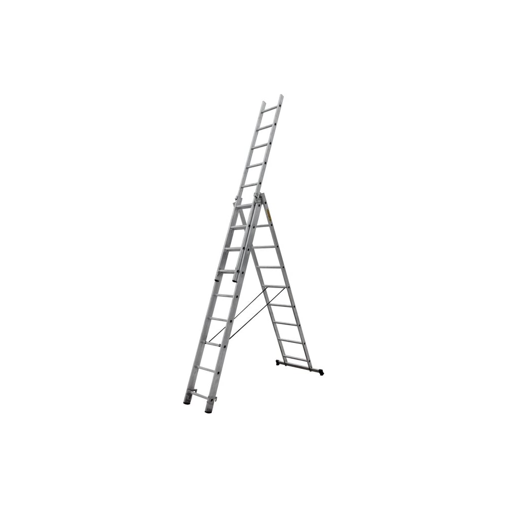 Трехсекционная раскладная лестница НАШ, размер 260х50х15
