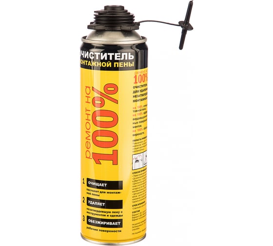 Изображение товара Очиститель монтажной пены Ремонт на 100% 0,5л CLEANER REMTCL3700