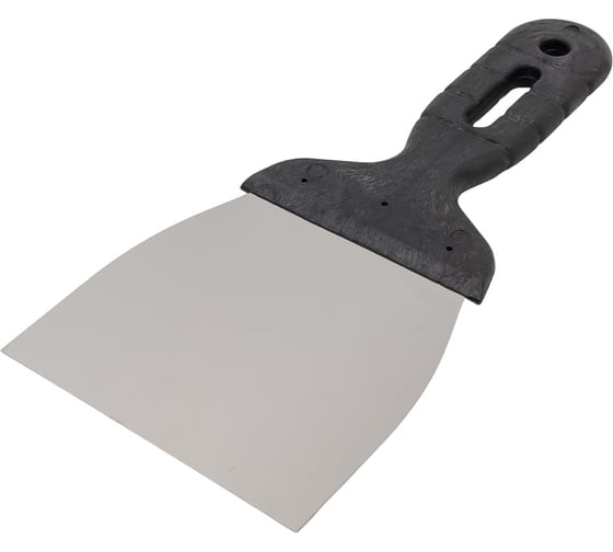 Изображение товара Шпательная лопатка КЭС нержавеющая сталь, пластиковая рукоятка, 100 мм 10000024