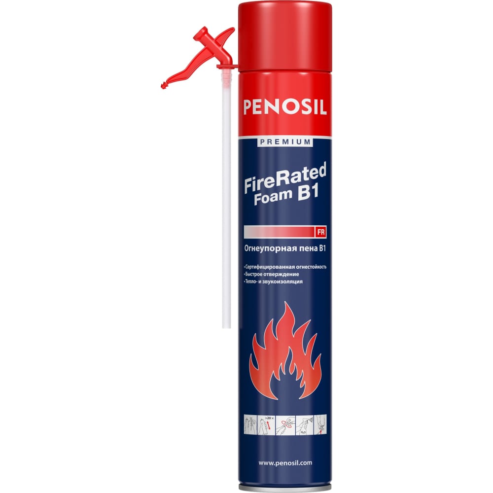 Огнеупорная монтажная пена Penosil огнеупорная монтажная пена penosil