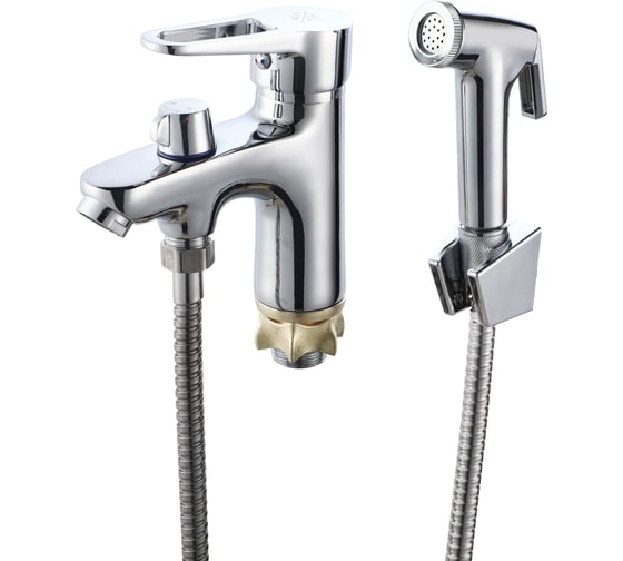 Изображение товара Смеситель для умывальника с душем РМС SL141-001F-1