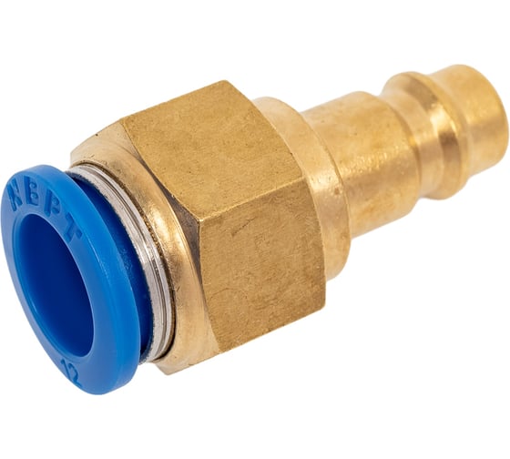 Изображение товара Быстроразъемное соединение (брс) европа "папа" с цангой под трубку 12 мм (pc12-p-е) NBPT 58268