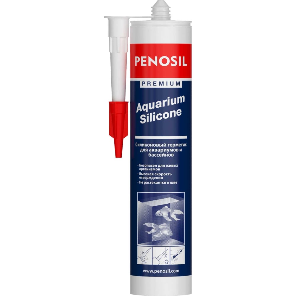 Силиконовый герметик для аквариумов Penosil коврик силиконовый под миску 40 х 30 см серый