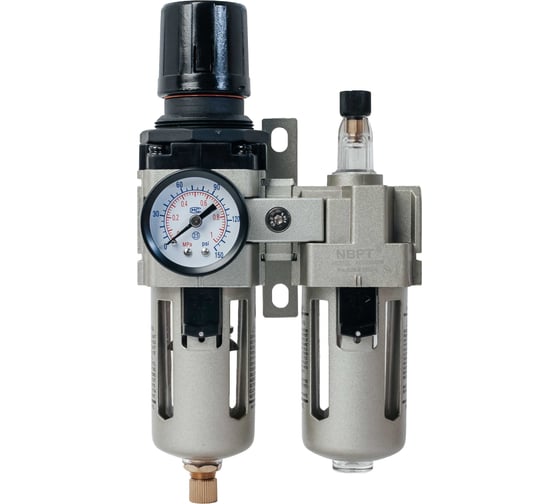 Изображение товара Фильтр с регулятором и лубрикатором 3000 л/мин ac4010-1/2 n (04) NBPT 57445